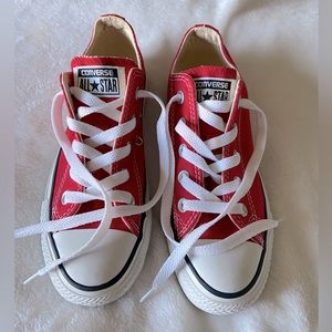 CONVERSE Mens Size 3/Womens Size 5 Red Shoes